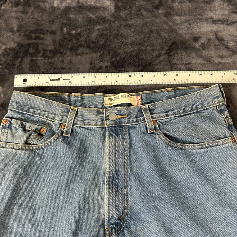 Levi's 505 Regular Fit‎ Jeans Mens W38 L30 Blue Denim Straight Leg Pant